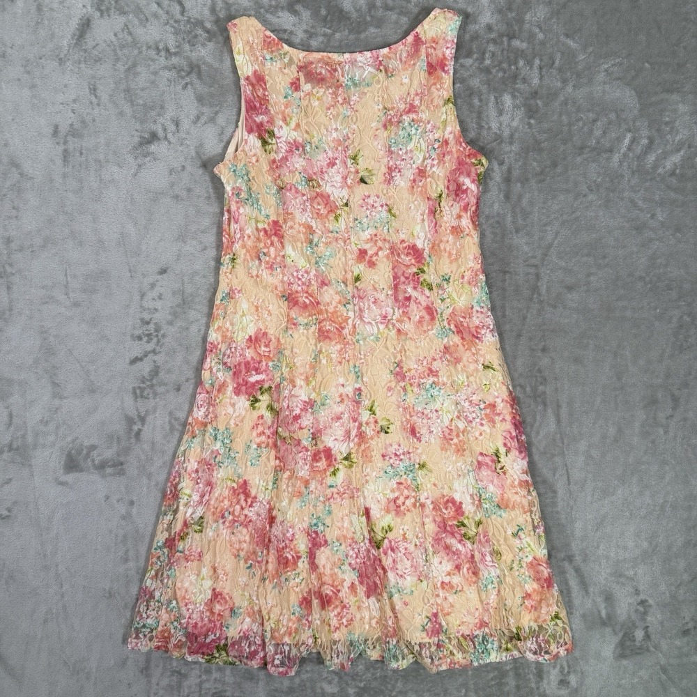 Perceptions Womens Cottagecore Floral Lace Fairy Dress Size M Feminine Romantic - Picture 8 of 8
